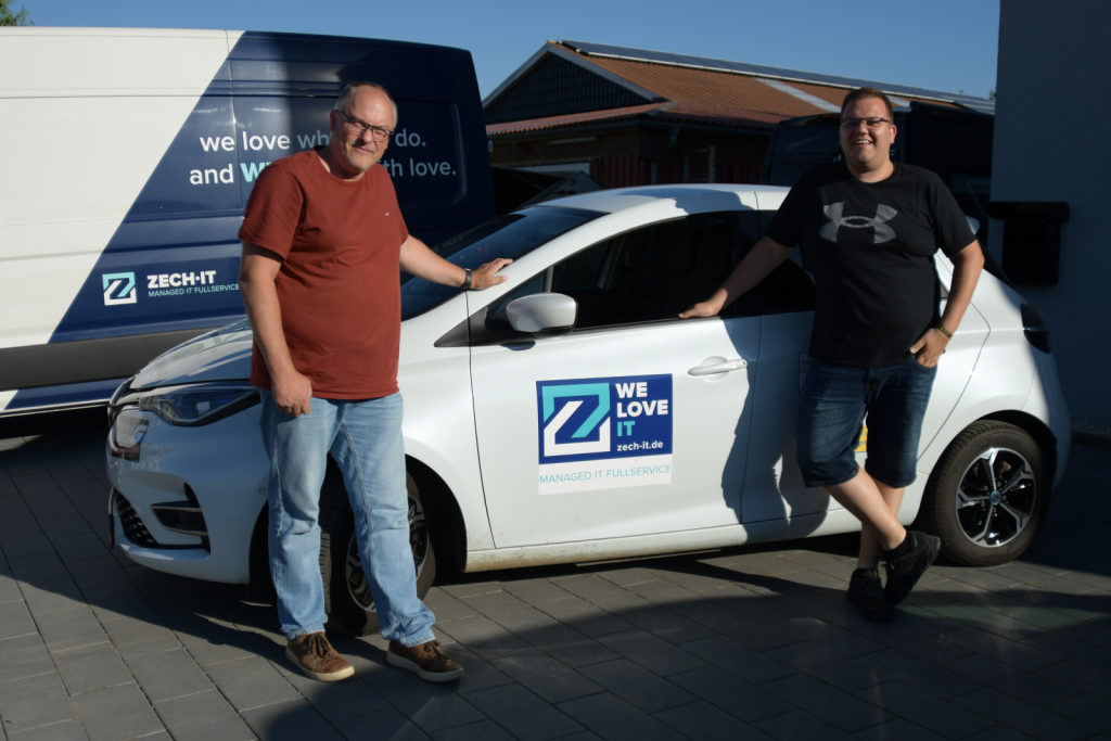 Oliver und Christoph Zech (v.l), Geschäftsführer der Zech IT GmbH.